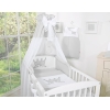Set Biancheria Notte 7 parti Para Neonato Grigio Little Prince/Princess