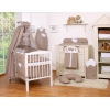 Set Biancheria Notte 7 parti Para Neonato Marrone Cuori