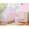 Set Biancheria Notte 7 parti Para Neonato Rosa a Strisce Cuori