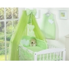 Set Biancheria Notte 7 parti Para Neonato Verde Cuori