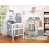 Set Biancheria Notte Para Neonato 11 parti Antracite Cuori