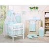 Set Biancheria Notte Para Neonato 11 parti Menta Little Prince/Princess