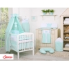 Set Biancheria Notte Para Neonato 11 parti Menta Little Prince/Princess