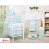Set Biancheria Notte Para Neonato 11 parti Menta Little Prince/Princess