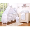 Set Biancheria Notte Para Neonato 11 parti Nero Pois Bianchi Cuori