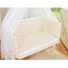 Set Biancheria per Culla da Agganciare al Letto 6 parti Beige