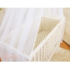 Set Biancheria per Culla da Agganciare al Letto 6 parti Beige