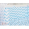 Set Biancheria per Culla da Agganciare al Letto 6 parti Blu