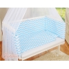 Set Biancheria per Culla da Agganciare al Letto 6 parti Blu