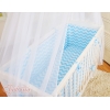 Set Biancheria per Culla da Agganciare al Letto 6 parti Blu