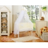 Set Biancheria per Culla da Agganciare al Letto 6 parti Creme Cuori
