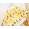 Set Biancheria per Culla da Agganciare al Letto 6 parti Creme Gufi