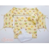 Set Biancheria per Culla da Agganciare al Letto 6 parti Creme Gufi