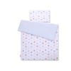 Set Biancheria per Lettino 100x135 2 parti - Mini Grigio Blu Stelle