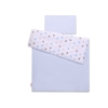 Set Biancheria per Lettino 100x135 2 parti - Mini Grigio Blu Stelle
