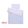 Set Biancheria per Lettino 100x135 2 parti - Mini Grigio Blu Stelle