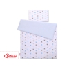 Set Biancheria per Lettino 100x135 2 parti - Mini Grigio Blu Stelle