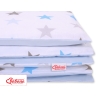 Set Biancheria per Lettino 100x135 2 parti - Mini Grigio Blu Stelle