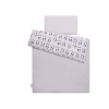 Set Biancheria per Lettino 100x135 2 parti - Mini Grigio Panda