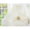 Set di Biancheria da Culla con Zanzariera 5 parti Creme Cuori