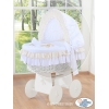 Set di Biancheria da Letto di Ricambio per Culla in Vimini Creme