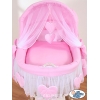 Set di Biancheria per Culla con Cappottina 4 parti Rosa