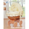 Set di Biancheria per Culla con Cappuccio 4 parti Beige
