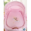 Set di Biancheria per Culla con Cappuccio 4 parti Rosa Rosa