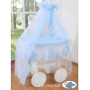 Set di Biancheria per Culla con Voile-Drappo 4 parti