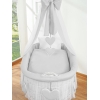 Rivestimento per culla in vimini prenatal con velo