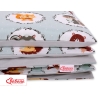 Set Doppia Faccia Biancheria da Letto 140x200cm 2 parti - Junior Menta Piccoli Animali