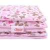 Set Doppia Faccia Biancheria da Letto 140x200cm 2 parti - Junior Rosa Farfalle