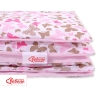 Set Doppia Faccia Biancheria da Letto 140x200cm 2 parti - Junior Rosa Farfalle