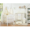 Set Lenzuolo Culla con Baldacchino 7 parti Creme Cuori