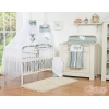 Set Lenzuolo Culla con Zanzariera 7 parti a Strisce Cuori