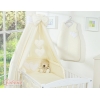 Set Lenzuolo da Letto con Baldacchino e Paracolpi 11 parti Creme Cuori