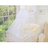Set Lenzuolo da Letto con Zanzariera e Paracolpi 11 parti Creme Little Prince/Princess