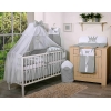 Set Lenzuolo da Letto con Zanzariera e Paracolpi 11 parti Grigio Little Prince/Princess