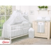 Set Lenzuolo da Letto con Zanzariera e Paracolpi 11 parti Grigio Little Prince/Princess
