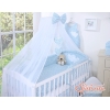 Set Lenzuolo per Neonato 5 parti Blu Fiori Fiori Cuori