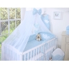 Set Lenzuolo per Neonato 5 parti Blu Fiori Fiori Cuori
