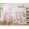Set Lenzuolo per Neonato 5 parti Rosa Pois Bianchi Cuori