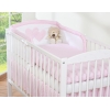 Set Lettino 3 parti Rosa a Scacchi Cuori