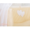 Set Lettino Aperto con Materassino e Biancheria Beige Pois Bianchi Cuori