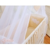 Set Lettino Aperto con Materassino e Biancheria Beige Pois Bianchi Cuori