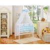 Set Lettino Aperto con Materassino e Biancheria Blu