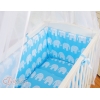 Set Lettino Aperto con Materassino e Biancheria Blu