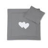 Set per Carrozzina 2 parti Antracite Cuori