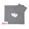 Set per Carrozzina 2 parti Antracite Cuori