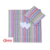 Set per Carrozzina 2 parti Lilla a Strisce Cuori